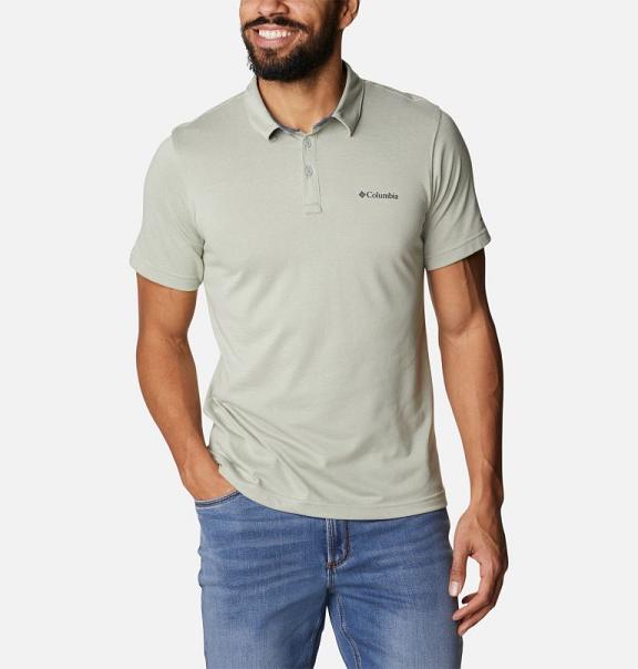 Columbia Thistletown Ridge Polo Green For Men's NZ51082 New Zealand